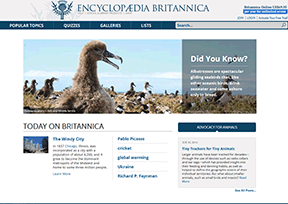 《大英百科全書》（EncyclopediaBritannica）網絡版