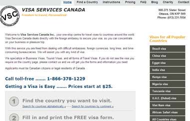 加拿大簽證服務公司