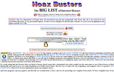 Hoax Busters