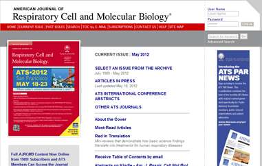 呼吸系统细胞和分子生物学期刊
