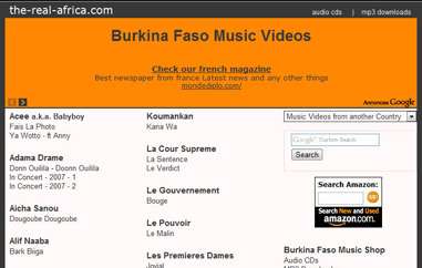 布基纳法索音乐网