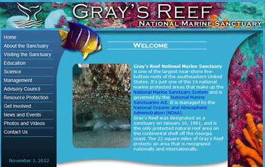 灰色的礁国家海洋保护区