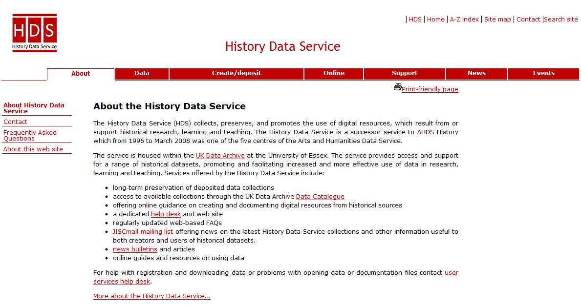 历史数据服务