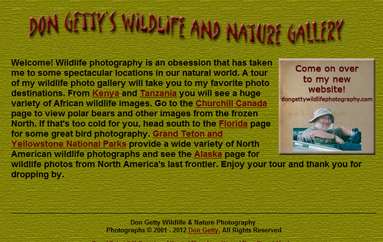 Don Getty野生动物和自然摄影