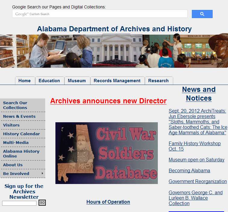 阿拉巴马州档案和历史部门