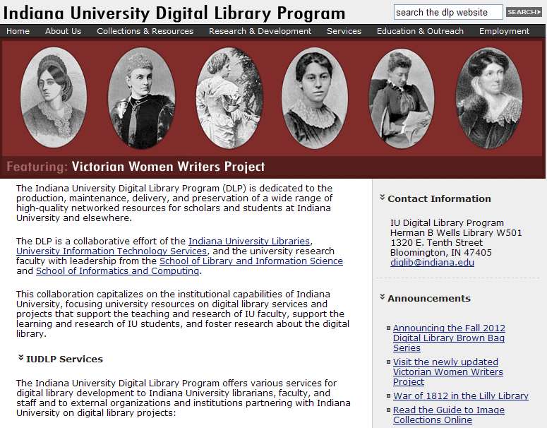 美国印第安纳大学数字图书馆计划