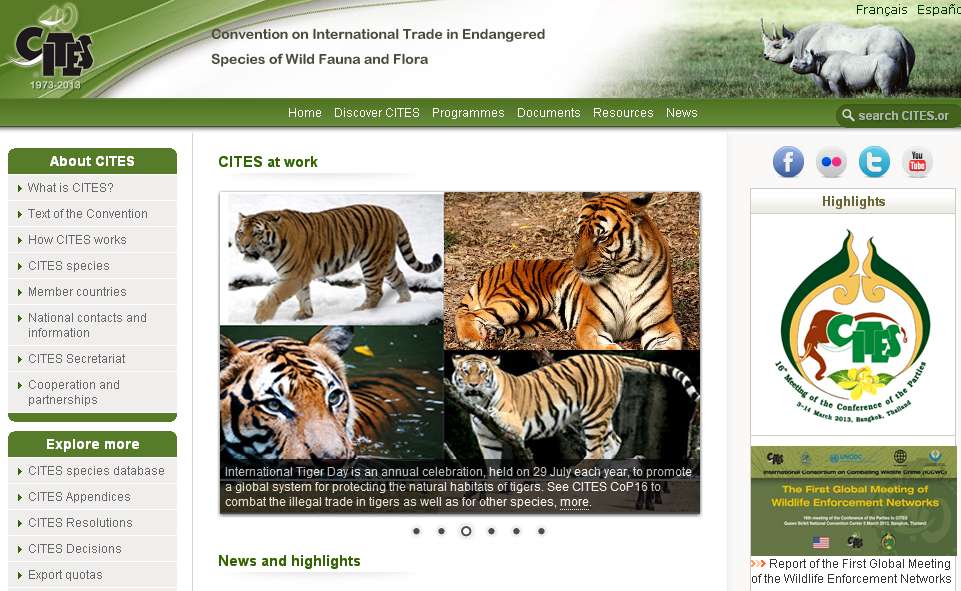 濒危野生动植物国际贸易公约